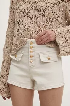 Джинсовые шорты Answear Lab, бежевый
