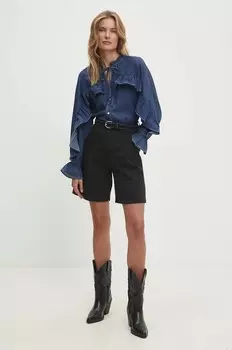 Джинсовые шорты Answear Lab, черный