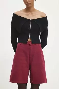 Джинсовые шорты Answear Lab, гранатовый