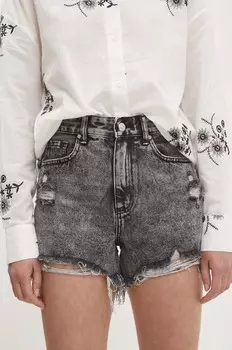 Джинсовые шорты Answear Lab, серый