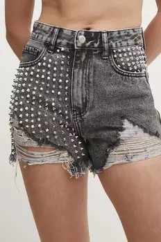 Джинсовые шорты Answear Lab, серый