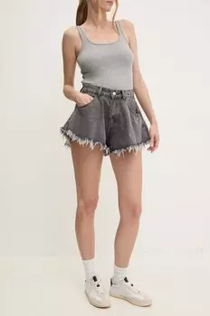 Джинсовые шорты Answear Lab, серый