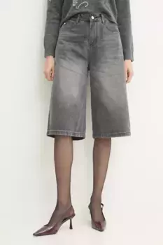 Джинсовые шорты Answear Lab, серый