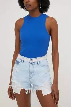 Джинсовые шорты Answear Lab, синий