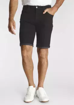 Джинсовые шорты "Аризона", более толстые швы Arizona, черный