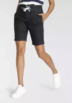 Джинсовые шорты Arizona, завышенная талия, цвет Rinsed