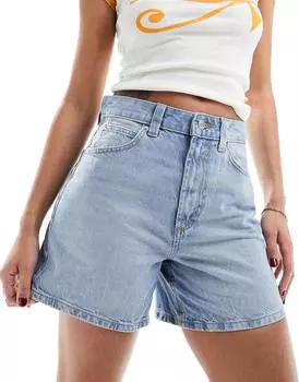 Джинсовые шорты Asos Design Relaxed With Rips, синий