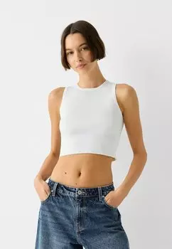 Джинсовые шорты Baggy Bermuda Bershka, темно-синие