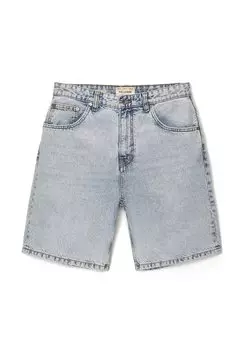 Джинсовые шорты Baggy Bermuda PULL&BEAR, светло-голубые