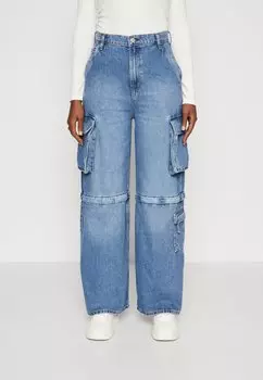 Джинсовые шорты BAGGY CARGO CACHUMA GAP, средний цвет индиго 15