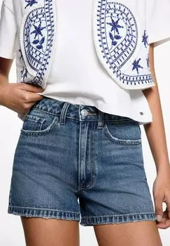 Джинсовые шорты BAJO Mango Kids, темно-синий