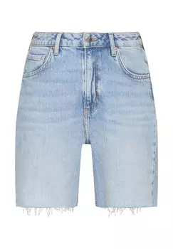 Джинсовые шорты BERMUDA HIGH RISE QS, цвет Blau