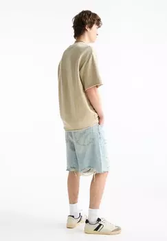 Джинсовые шорты BERMUDA PULL&BEAR, синий