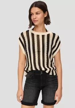 Джинсовые шорты BERMUDA SLIM FIT MID RISE s.Oliver, черный деним