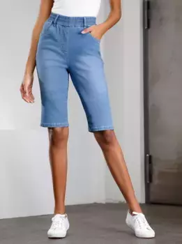 Джинсовые шорты-бермуды Classic Basics (1 шт.), цвет Blue-Bleached