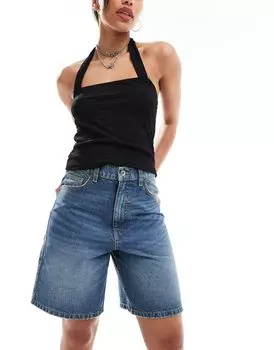 Джинсовые шорты-бермуды COLLUSION X002 после стирки