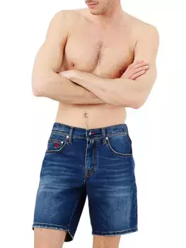 Джинсовые шорты-бермуды Garonne Vilebrequin, цвет medium denim