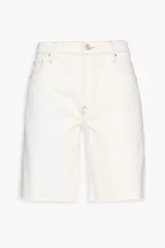 Джинсовые шорты-бермуды Le Slouch FRAME, слоновая кость