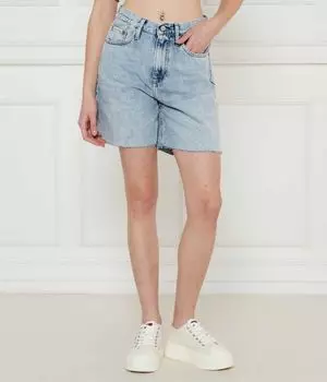 Джинсовые шорты бермуды Relaxed fit Calvin Klein Jeans, синий