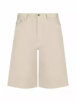 Джинсовые шорты-бермуды с логотипом Off-White