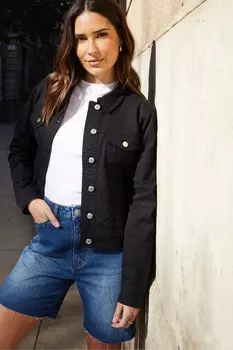 Джинсовые шорты-бермуды с необработанной отделкой Threadbare, синий