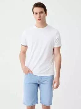 Джинсовые шорты-бермуды Slim-Fit Ovs, цвет light wash