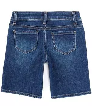 Джинсовые шорты-бермуды со средней посадкой для девочек-хиппи для больших девочек 7–16 лет Hippie Girl, синий