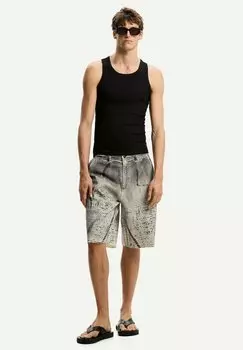 Джинсовые шорты Bershka, песочный