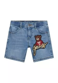 Джинсовые шорты BESTICKTE Guess, синий