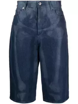 Джинсовые шорты Body Scan OFF-WHITE, синий