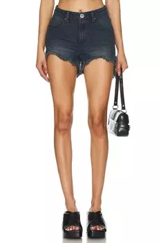 Джинсовые шорты bonitas с завышенной талией One Teaspoon, черный