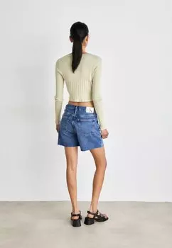 Джинсовые шорты Calvin Klein, средний деним Mom