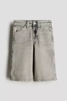 Джинсовые шорты Capenter H&M, серый