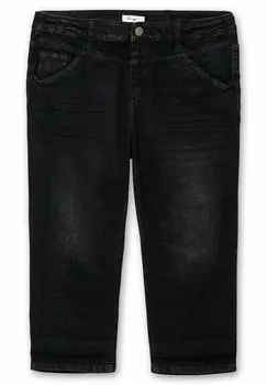 Джинсовые шорты CAPRI Sheego, цвет Black Denim