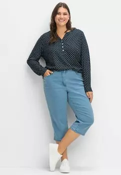 Джинсовые шорты CAPRI Sheego, синий деним