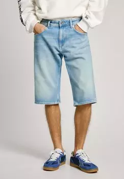 Джинсовые шорты CASH Pepe Jeans, светло-голубой