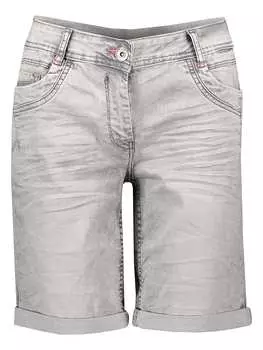 Джинсовые шорты Cecil Jeans-Bermudas Scarlett, светло-серый