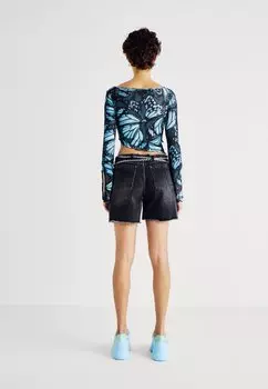 Джинсовые шорты Chain Waist Dad The Ragged Priest, темно-серый