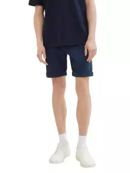 Джинсовые шорты-чиносы TOM TAILOR (2 шт.), с поясом Tom Tailor Denim, синий