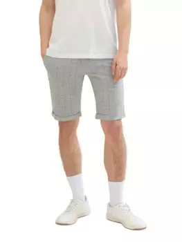 Джинсовые шорты-чиносы TOM TAILOR в клетку Tom Tailor Denim, цвет Grey Anthra Check
