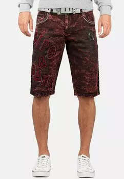 Джинсовые шорты Cipo & Baxx, бургундия