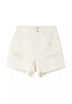 Джинсовые шорты CON STRAPPI Terranova, белый