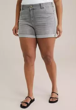 Джинсовые шорты CURVE WE Fashion, светло-серый