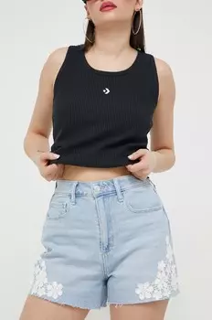 Джинсовые шорты CURVY JEANS Hollister Co., синий