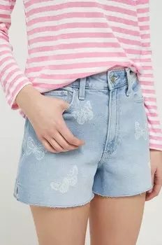 Джинсовые шорты CURVY JEANS Hollister Co., синий