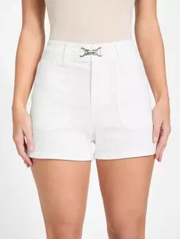 Джинсовые шорты Dahlia с высокой посадкой Guess Factory, цвет white wash destory