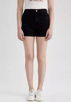 Джинсовые шорты DeFacto, черный