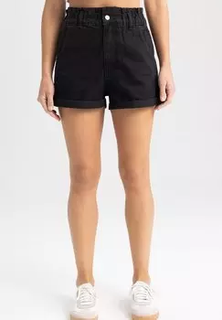 Джинсовые шорты DeFacto, черный