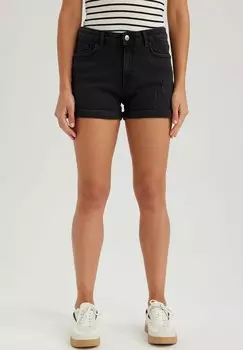 Джинсовые шорты DeFacto, черный