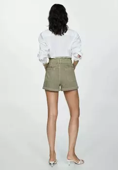 Джинсовые шорты DELIA Mango, хаки